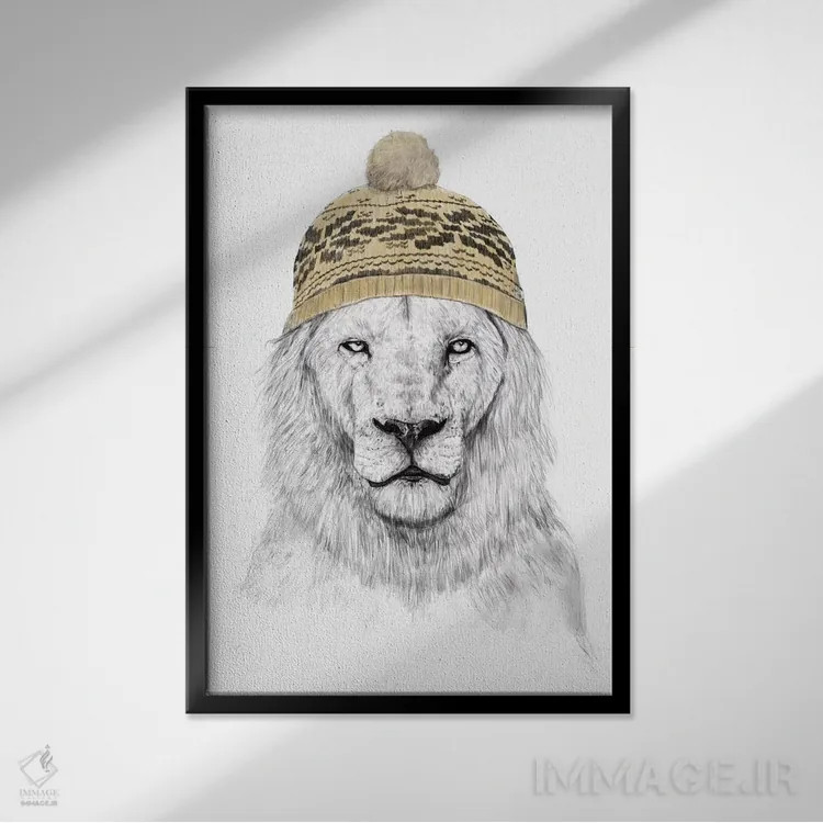 تابلو زمستان اینجاست اثر بالازس شولتی - نمای قابدار مشکی