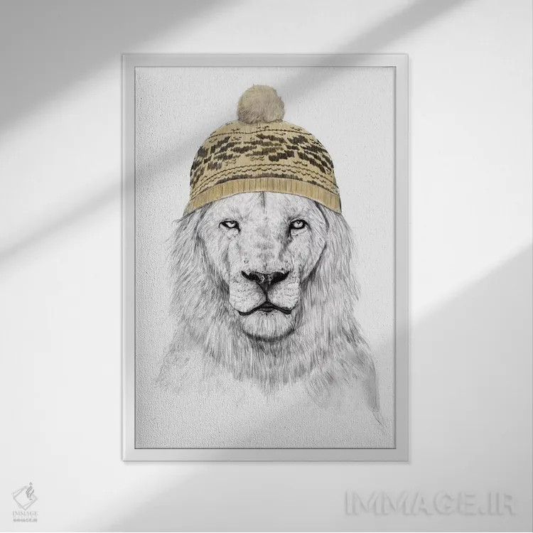 تابلو زمستان اینجاست اثر بالازس شولتی - نمای قابدار سفید