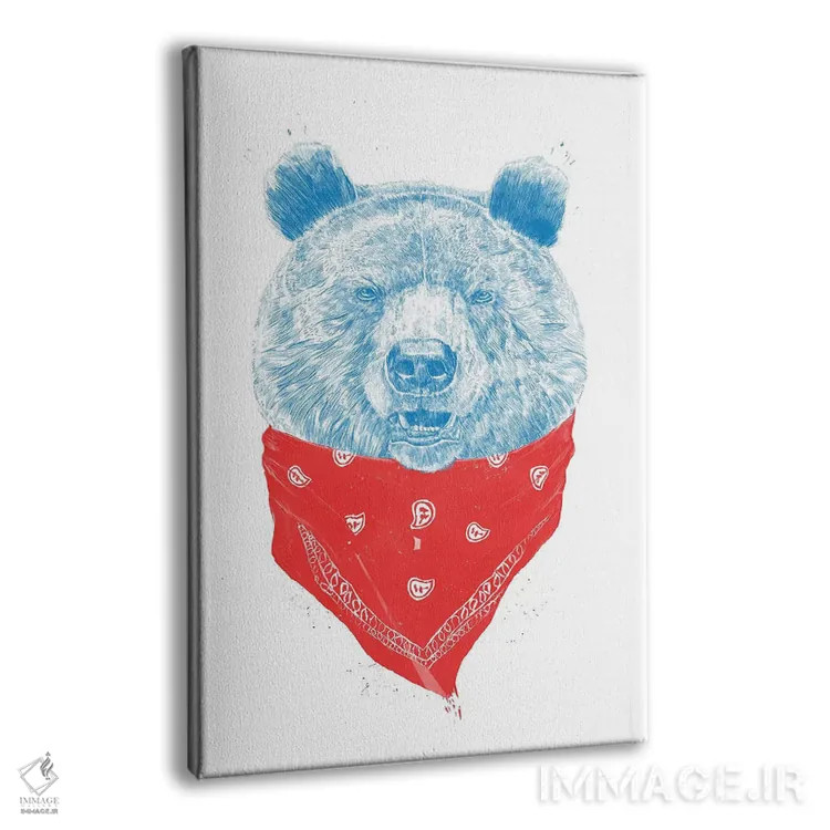 تابلو خرس وحشی اثر بالازس شولتی - نمای پرسپکتیو محصول