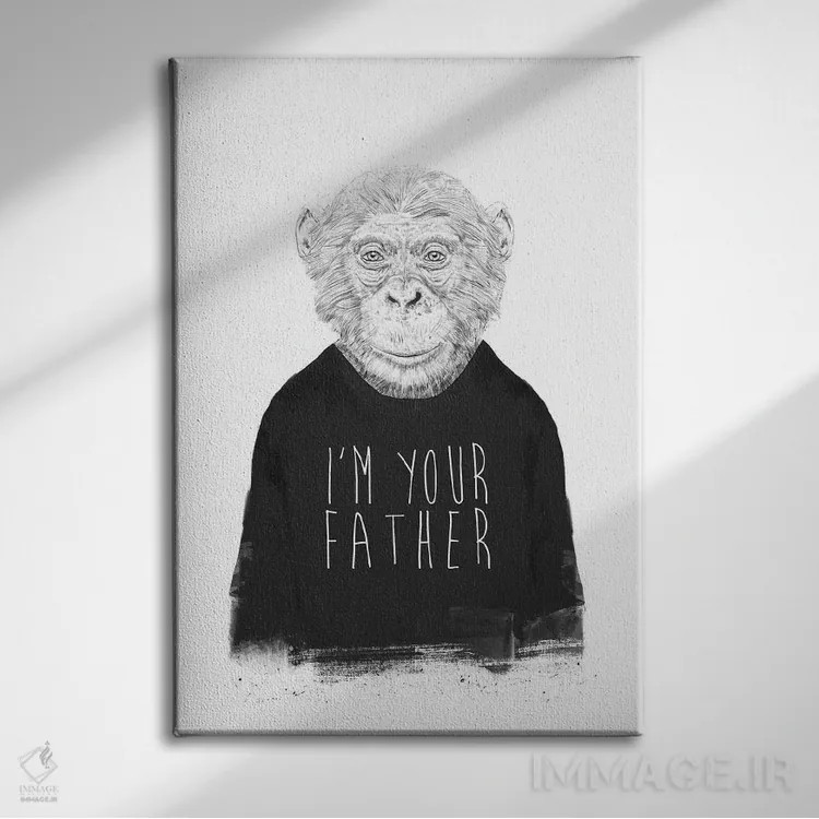 تابلو من پدر تو هستم اثر بالازس شولتی - نمای روبهرو روی دیوار