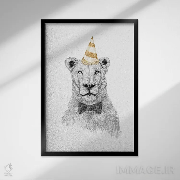 تابلو مهمانی را آغاز کن اثر بالازس شولتی - نمای قابدار مشکی