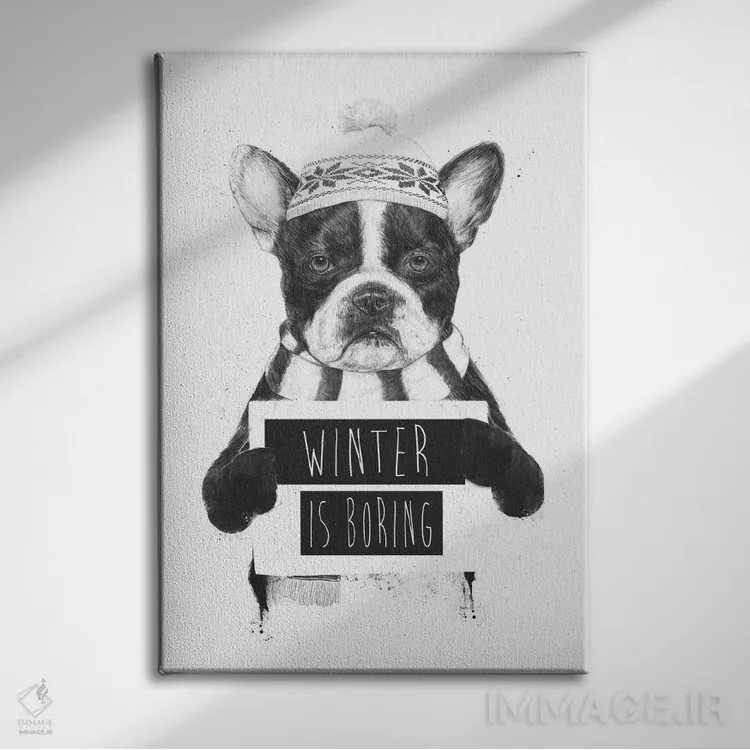 تابلو زمستان کسلکننده است اثر بالازس شولتی - نمای روبهرو روی دیوار