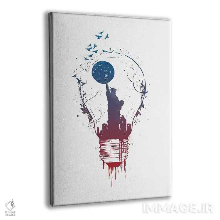 تابلو چراغهای شهر بزرگ ۲ اثر بالازس شولتی - نمای پرسپکتیو محصول