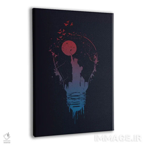 تابلو چراغهای شهر بزرگ ۲ (تاریک) اثر بالازس شولتی - نمای پرسپکتیو محصول