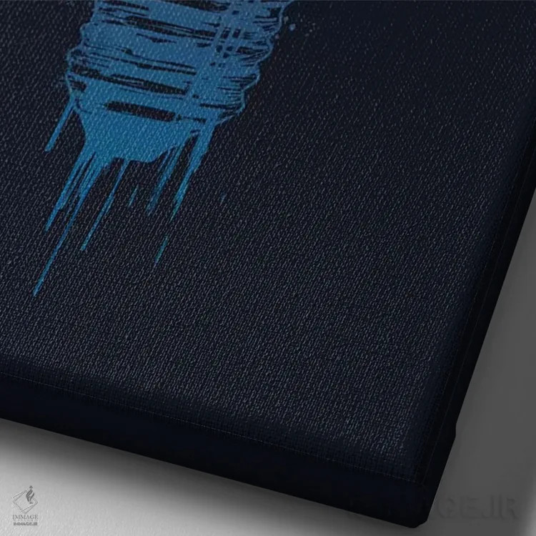 تابلو چراغهای شهر بزرگ ۲ (تاریک) اثر بالازس شولتی - نمای نزدیک بافت بوم