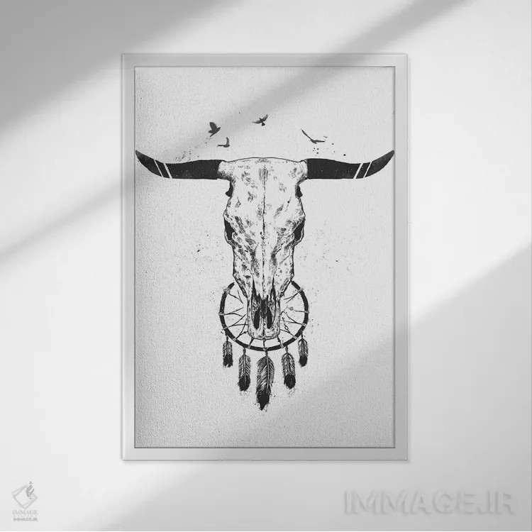 تابلو خواب زیبا اثر بالازس شولتی - نمای قابدار سفید