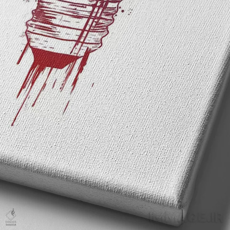 تابلو چراغهای شهر بزرگ ۲ اثر بالازس شولتی - نمای نزدیک بافت بوم