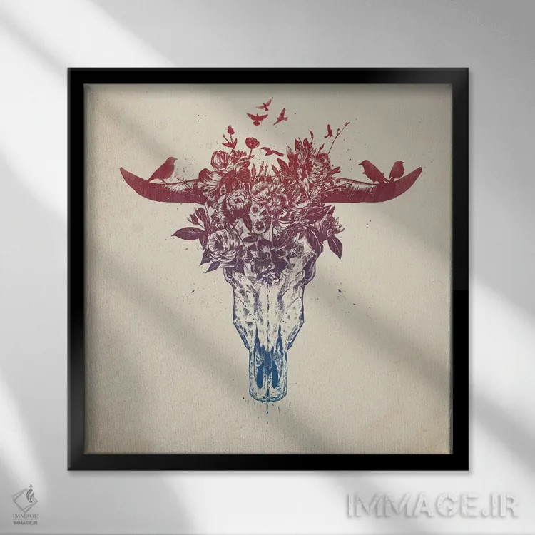 تابلو تابستان مرده ۱ اثر بالازس شولتی - نمای قابدار مشکی