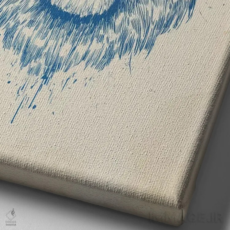 تابلو شیر گلدار ۳ اثر بالازس شولتی - نمای نزدیک بافت بوم