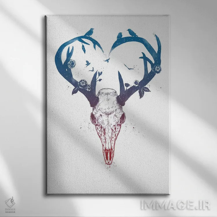 تابلو عشق بیپایان اثر بالازس شولتی - نمای روبهرو روی دیوار