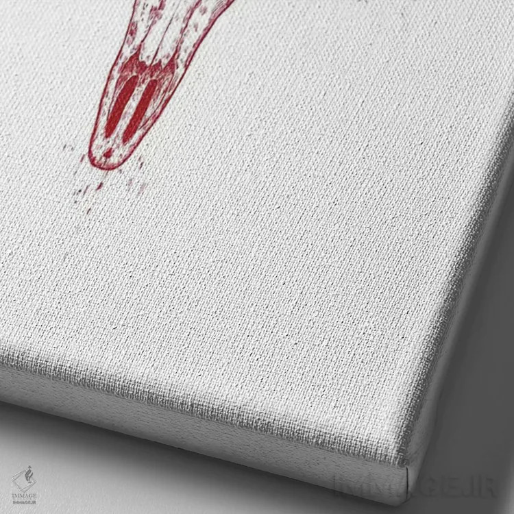 تابلو عشق بیپایان اثر بالازس شولتی - نمای نزدیک بافت بوم