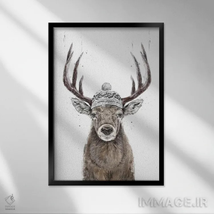 تابلو بیا بیرون برویم اثر بالازس شولتی - نمای قابدار مشکی