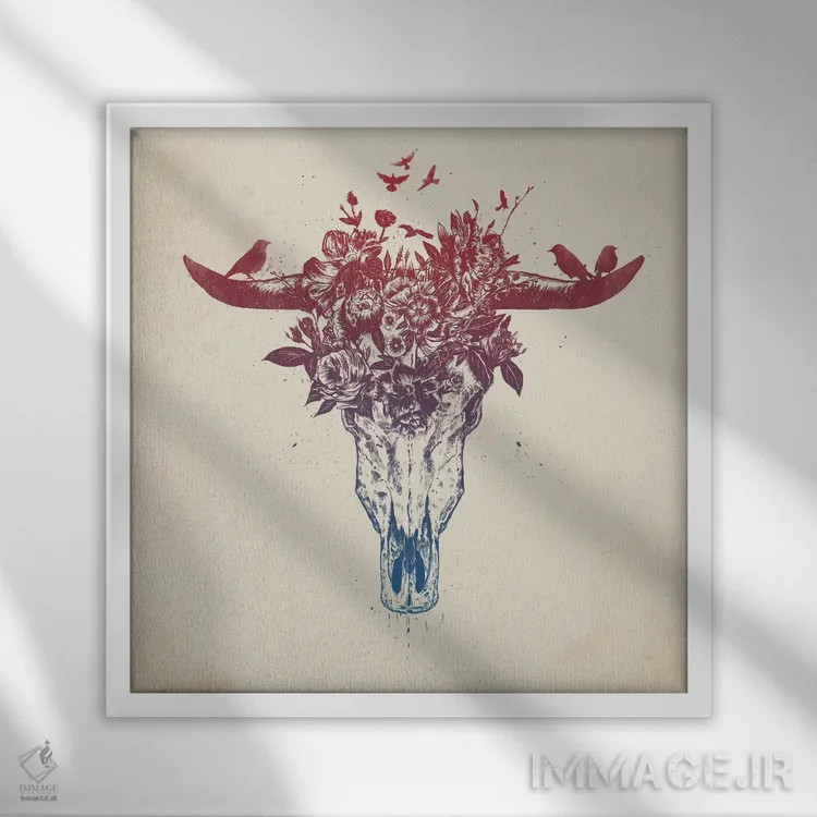 تابلو تابستان مرده ۱ اثر بالازس شولتی - نمای قابدار سفید