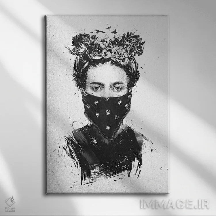 تابلو دختر یاغی اثر بالازس شولتی - نمای روبهرو روی دیوار