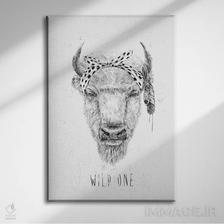 تابلو وحشی اثر بالازس شولتی - نمای روبهرو روی دیوار