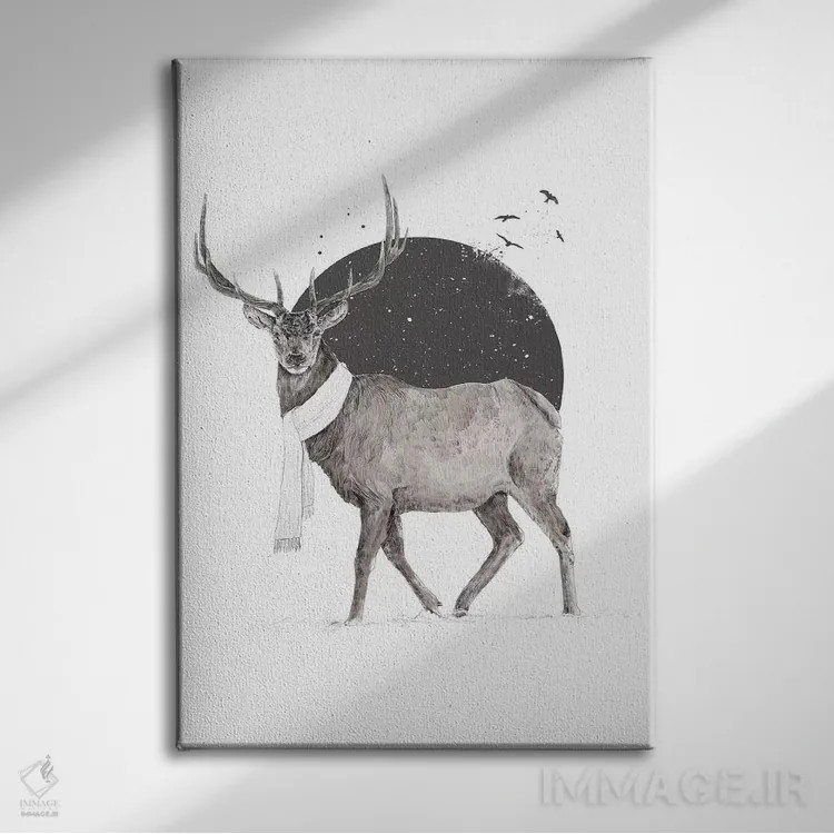 تابلو زمستان همه جا هست ۲ اثر بالازس شولتی - نمای روبهرو روی دیوار