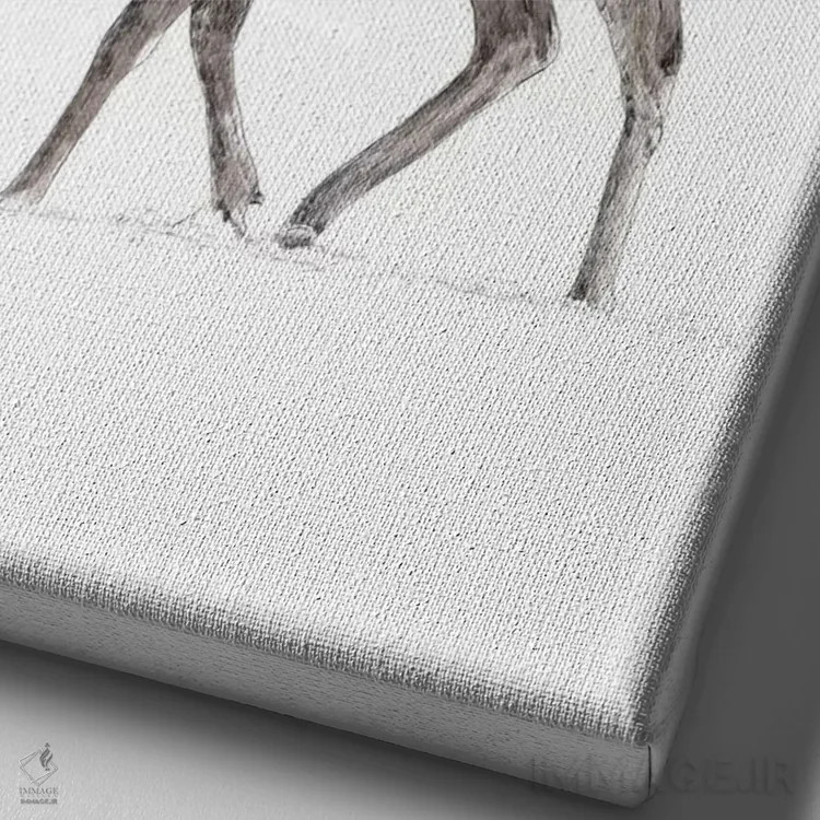 تابلو زمستان همه جا هست ۲ اثر بالازس شولتی - نمای نزدیک بافت بوم