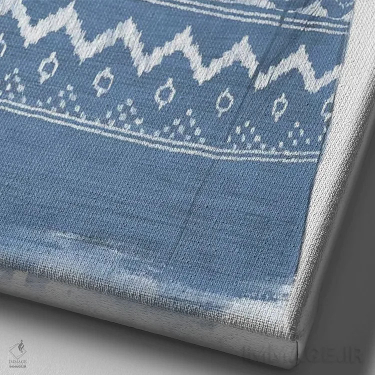 تابلو کوآلای زمستانی آبی اثر بالازس شولتی - نمای نزدیک بافت بوم