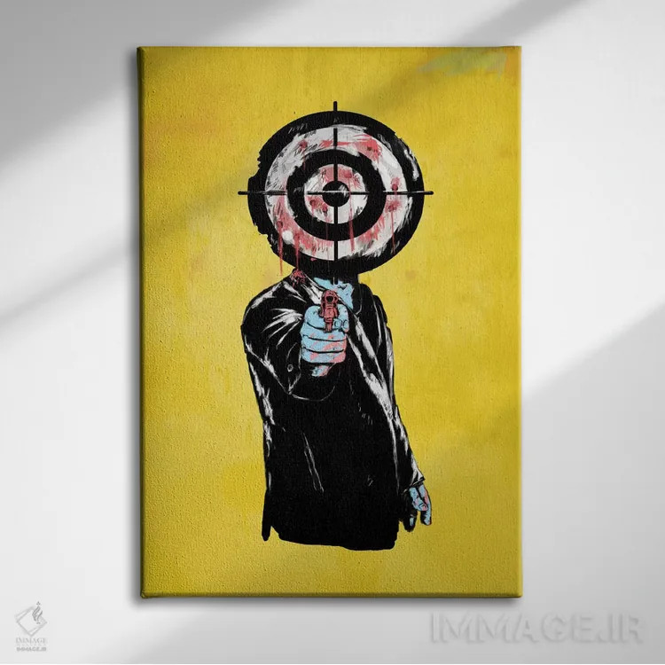 تابلو انتقام اثر بالازس شولتی - نمای روبهرو روی دیوار