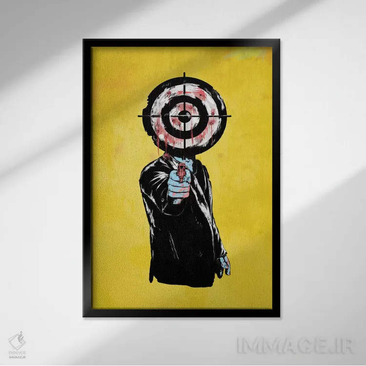 تابلو انتقام اثر بالازس شولتی - نمای قابدار مشکی