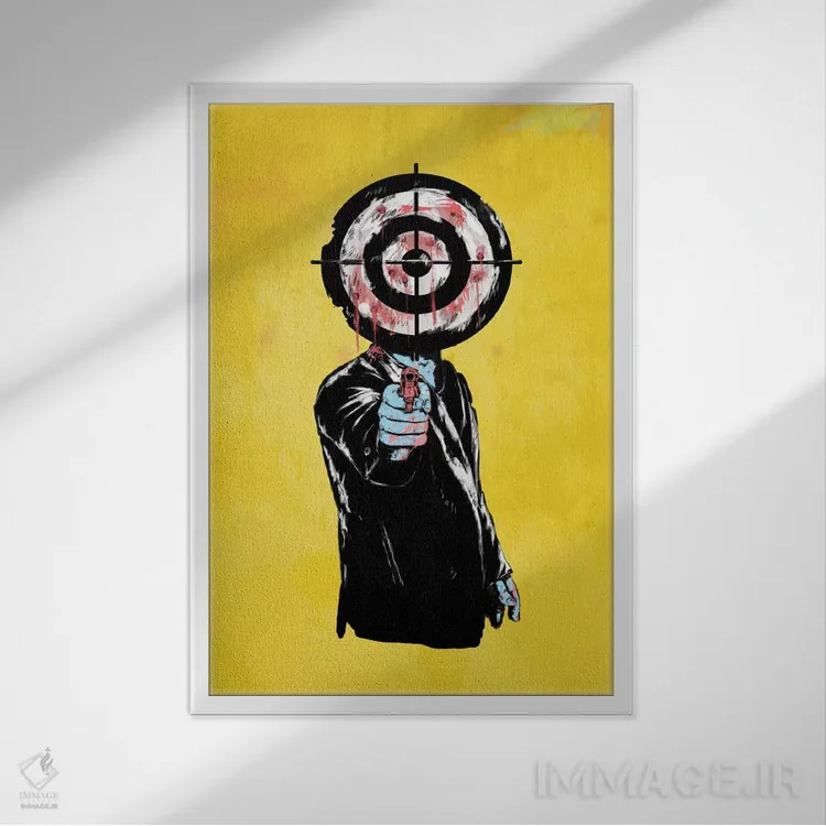 تابلو انتقام اثر بالازس شولتی - نمای قابدار سفید