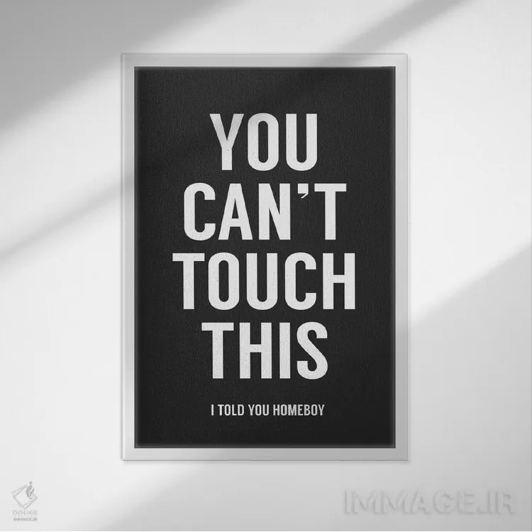 تابلو نمیتوانی به این دست بزنی اثر بالازس شولتی - نمای قابدار سفید