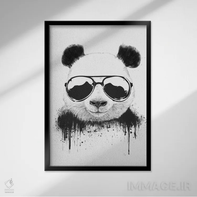 تابلو خونسرد باش اثر بالازس شولتی - نمای قابدار مشکی