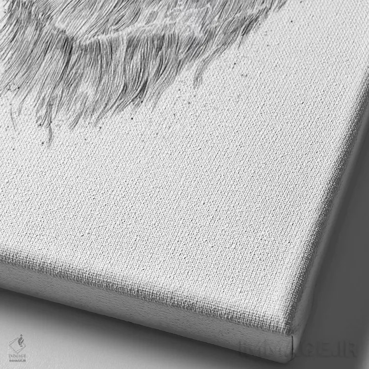 تابلو سلام زمستان اثر بالازس شولتی - نمای نزدیک بافت بوم