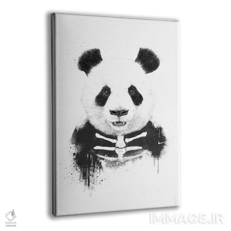 تابلو پاندای زامبی اثر بالازس شولتی - نمای پرسپکتیو محصول