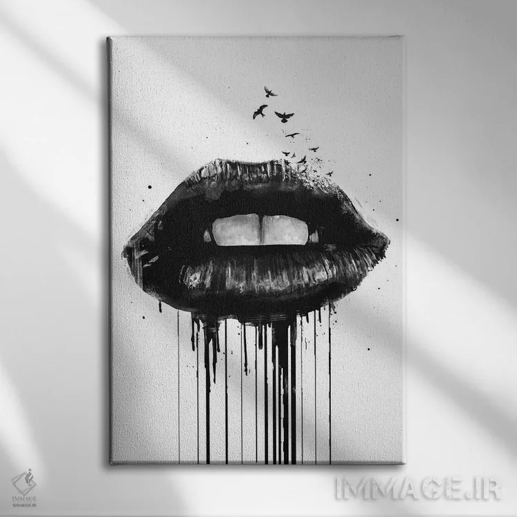 تابلو عشق مرده اثر بالازس شولتی - نمای روبهرو روی دیوار