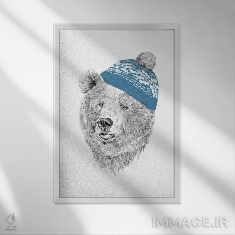 تابلو سلام زمستان اثر بالازس شولتی - نمای قابدار سفید