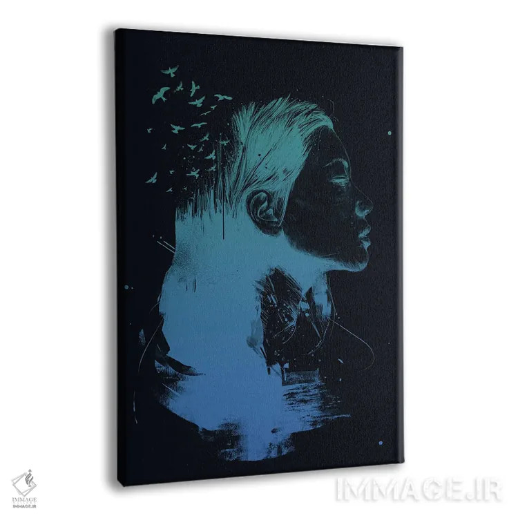 تابلو ذهنت را باز کن (تیره) اثر بالازس شولتی - نمای پرسپکتیو محصول