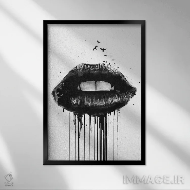 تابلو عشق مرده اثر بالازس شولتی - نمای قابدار مشکی