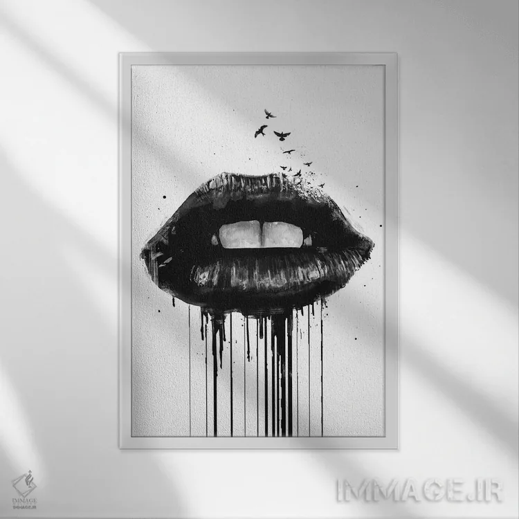 تابلو عشق مرده اثر بالازس شولتی - نمای قابدار سفید