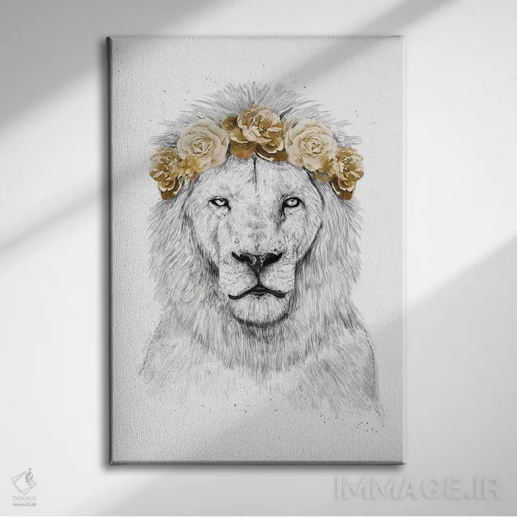 تابلو شیر جشنواره ۲ اثر بالازس شولتی - نمای روبهرو روی دیوار