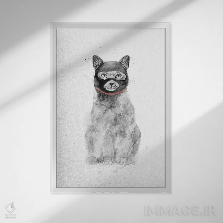 تابلو به من اعتماد کن اثر بالازس شولتی - نمای قابدار سفید