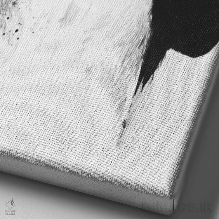 تابلو تنها چیزی که نیاز داری عشق است اثر بالازس شولتی - نمای نزدیک بافت بوم