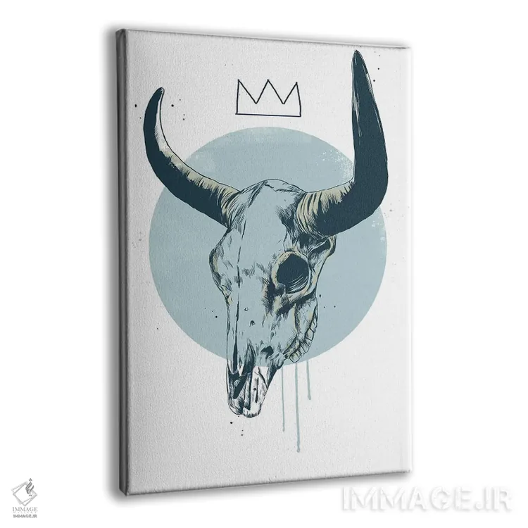 تابلو جمجمه گاو اثر بالازس شولتی - نمای پرسپکتیو محصول