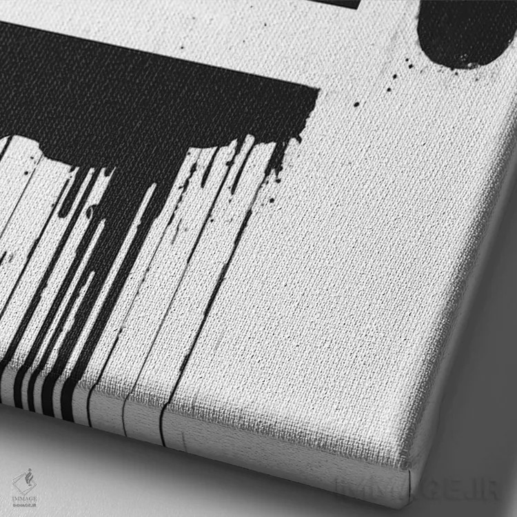 تابلو من پدر تو هستم ۲ اثر بالازس شولتی - نمای نزدیک بافت بوم