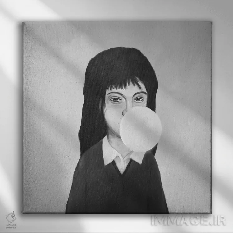 تابلو حباب اثر بالازس شولتی - نمای روبهرو روی دیوار