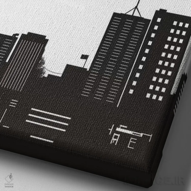 تابلو بادکنکها و شهر اثر بالازس شولتی - نمای نزدیک بافت بوم