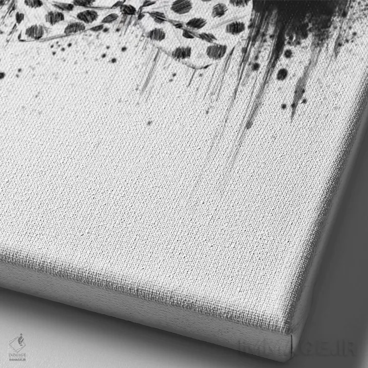 تابلو پاندای دلقک اثر بالازس شولتی - نمای نزدیک بافت بوم