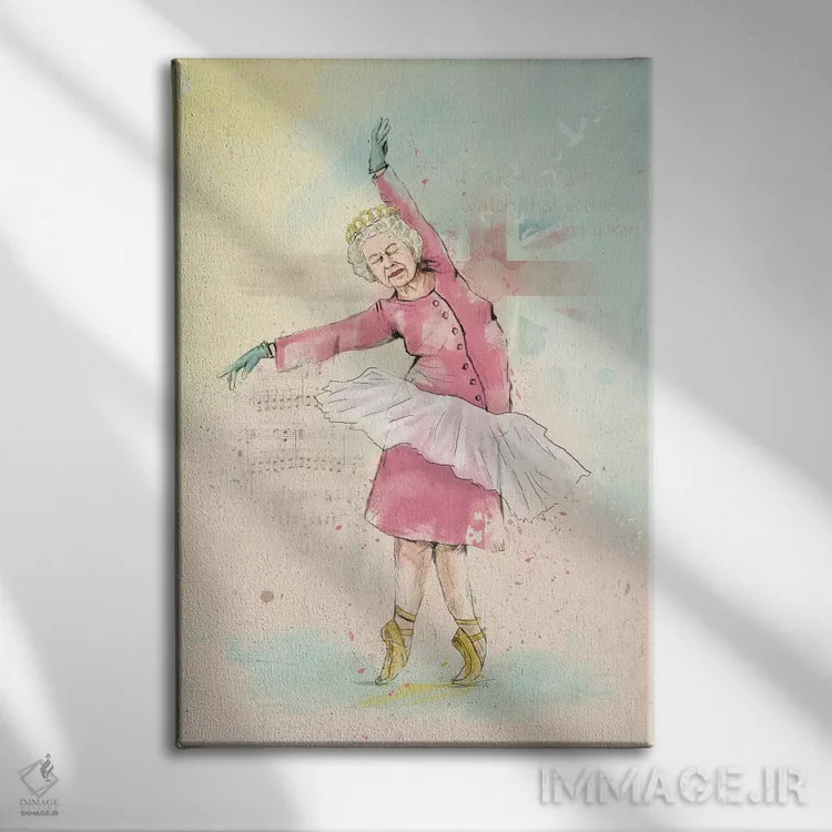 تابلو ملکهٔ رقص اثر بالازس شولتی - نمای روبهرو روی دیوار