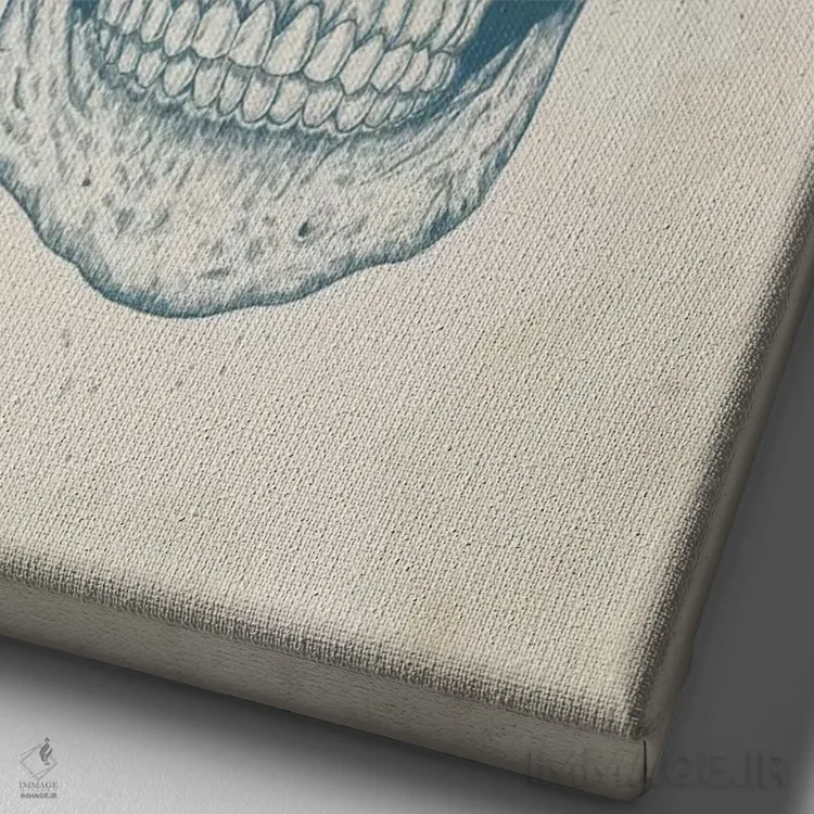 تابلو دلقک مرده اثر بالازس شولتی - نمای نزدیک بافت بوم