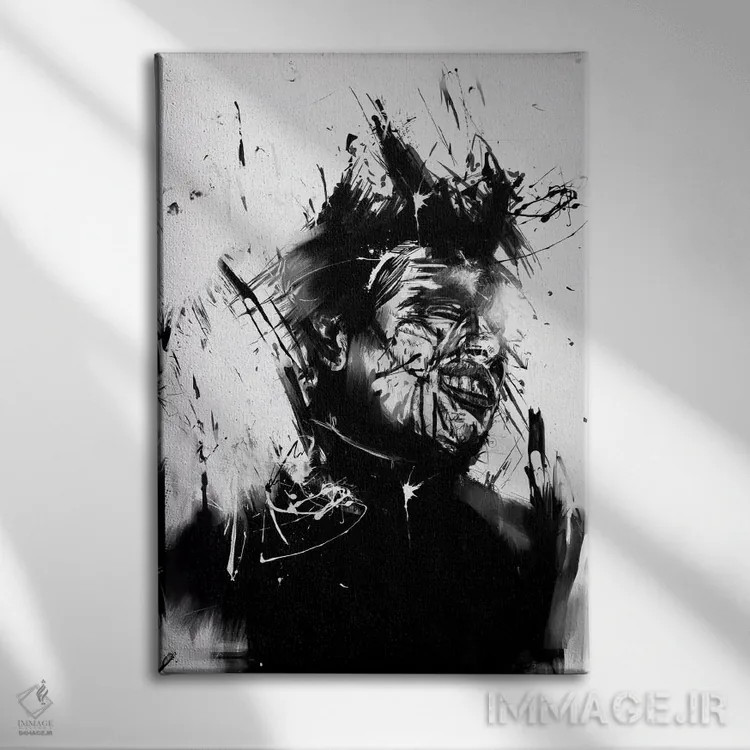 تابلو دیوار شیشهای اثر بالازس شولتی - نمای روبهرو روی دیوار