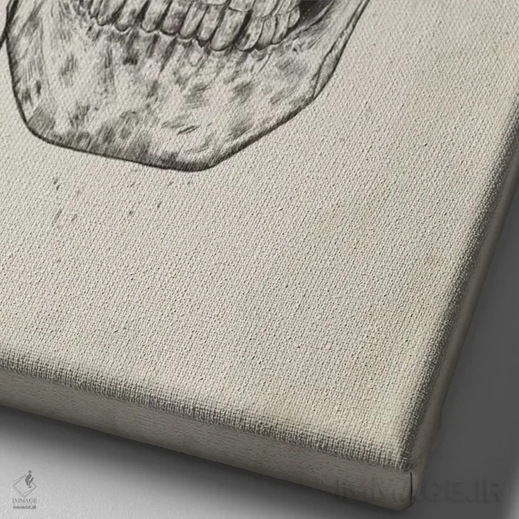 تابلو آقایان هرگز نمیمیرند اثر بالازس شولتی - نمای نزدیک بافت بوم