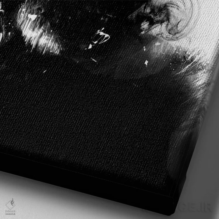 تابلو بیعنوان یک اثر بالازس شولتی - نمای نزدیک بافت بوم