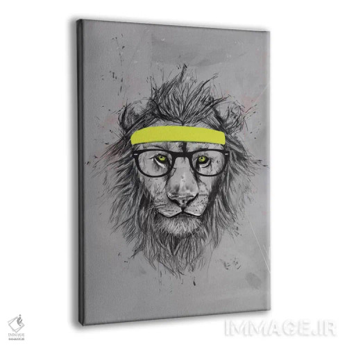 تابلو شیر هیپستر اثر بالازس شولتی - نمای پرسپکتیو محصول