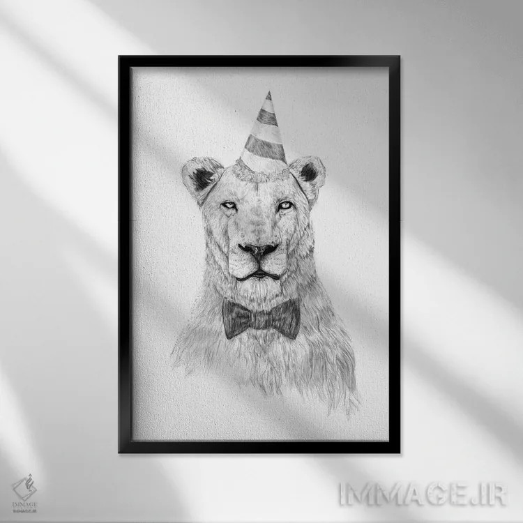 تابلو مهمانی را شروع کن اثر بالازس شولتی - نمای قابدار مشکی