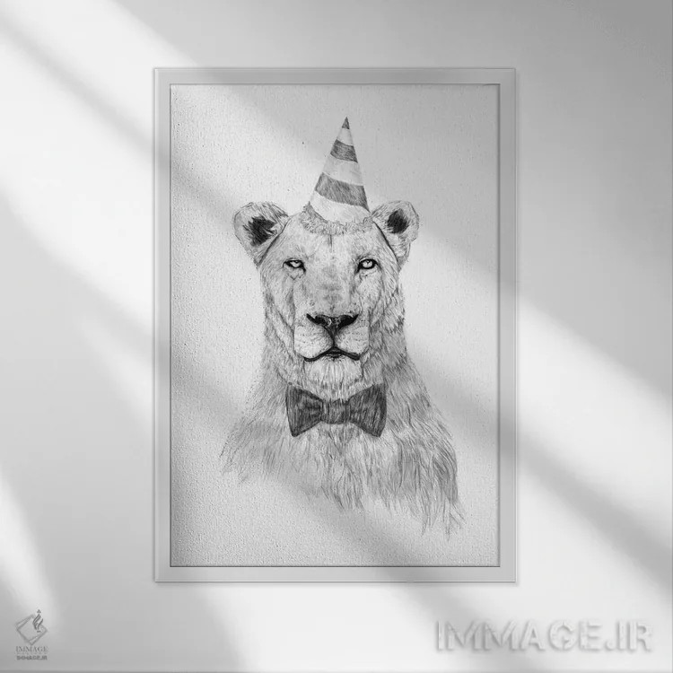 تابلو مهمانی را شروع کن اثر بالازس شولتی - نمای قابدار سفید